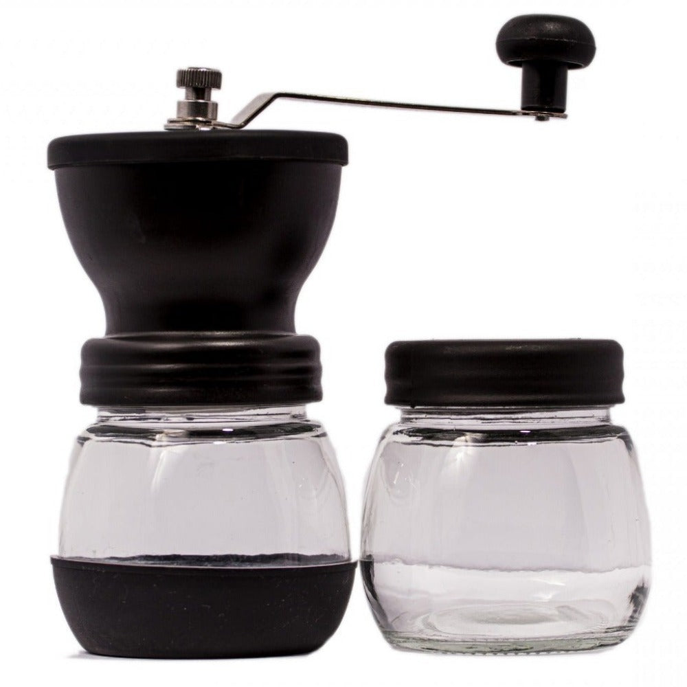 Molino Manual con vaso de vidrio