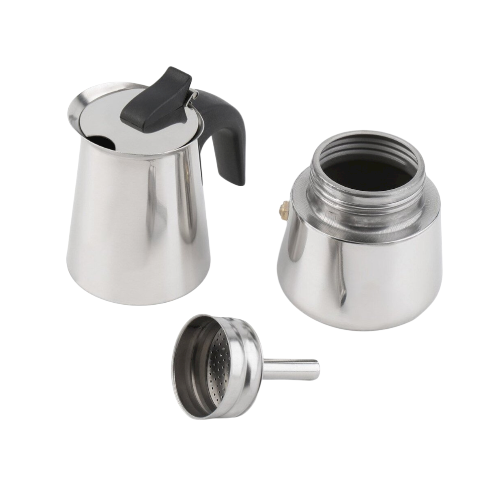 Moka italiana para 6 y 9 tazas de café tipo espresso
