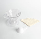 Dripper V60 acrilico incluye cuchara medidora